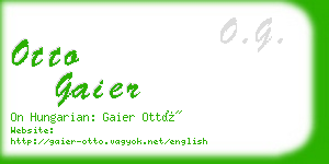 otto gaier business card